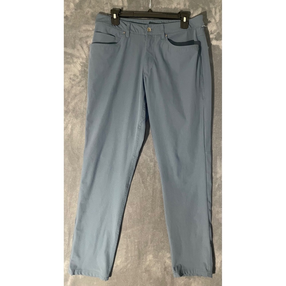 Lululemon ABC Slim Fit Pant 32 (32x31) Blue Gray Warpstreme 5 Pocket Trouser